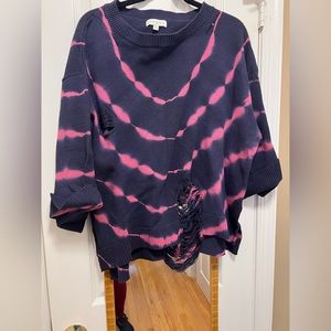 Distressed sweater bungee size xl